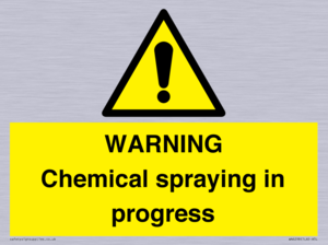 WARNING Chemical spraying in progress